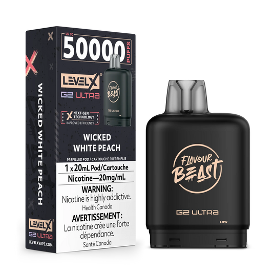 Level x 50k wicked white peach*