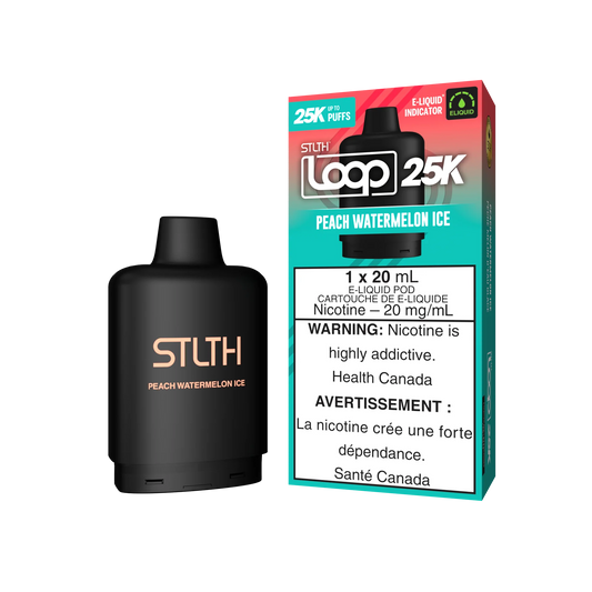 STLTH Loop pods 25k Peach watermelon ice (Provincial Tax)