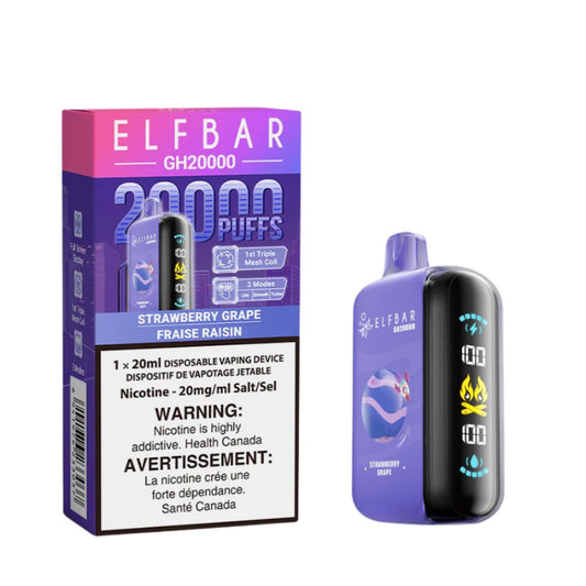 Elfbar GH 20000 Strawberry Grape (provincial tax)