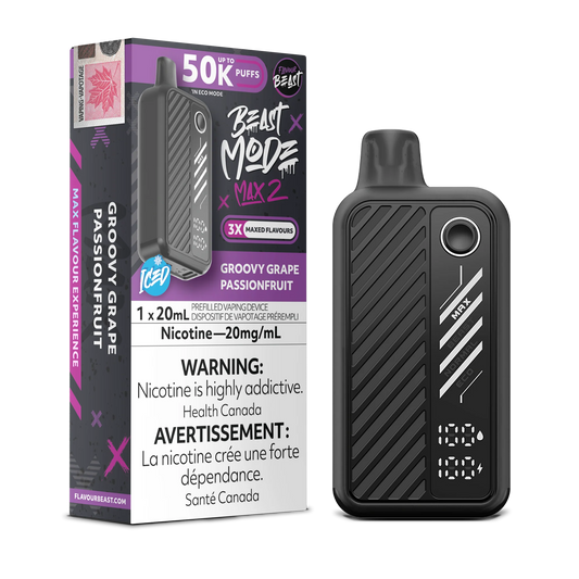 Flavour Beast Max 2 50k Groovy Grape Passionfruit (Provincial Tax)