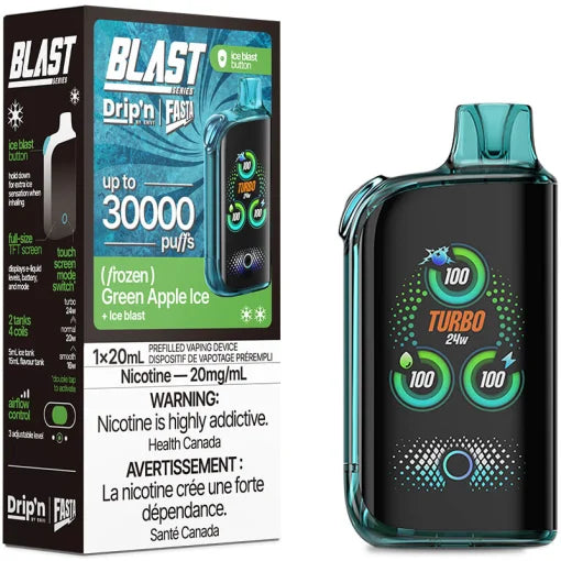 Dripn blast 30000 green apple ice (provincial tax)