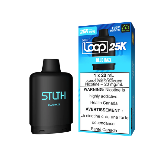 STLTH Loop pods 25k Blue Razz (provincial tax)