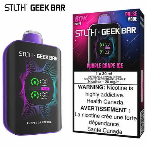 Stlth geek bar 80k  purple grape ice ( provincial)