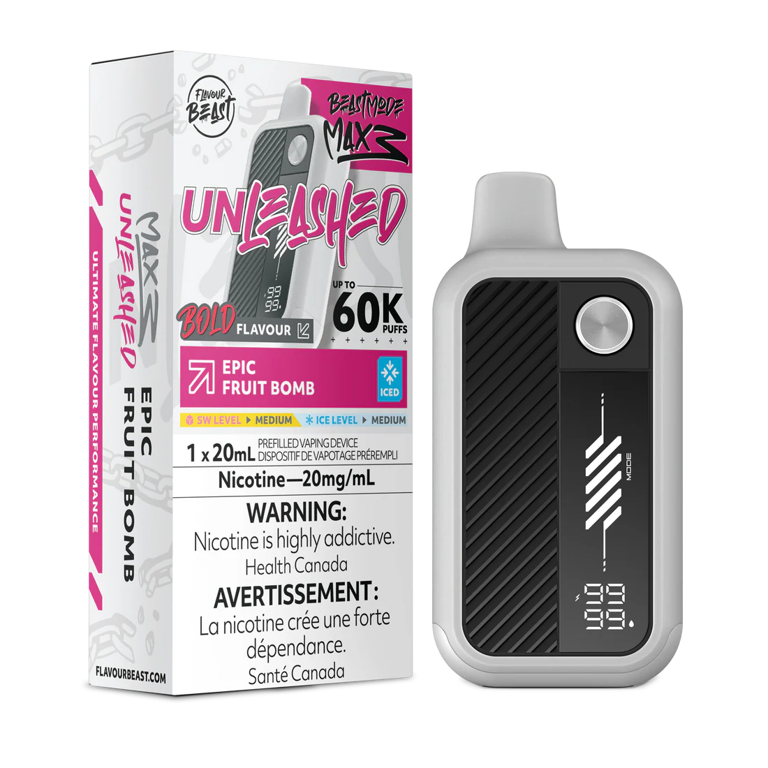Flavour Beast Max 3 60k Epic Fruit Bomb Ice (Provincial)