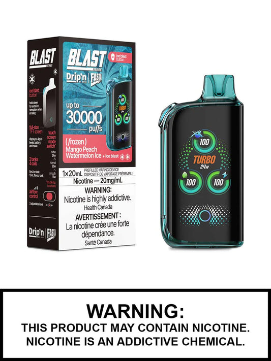 Dripn blast 30000 Mango peach watermelon ice *
