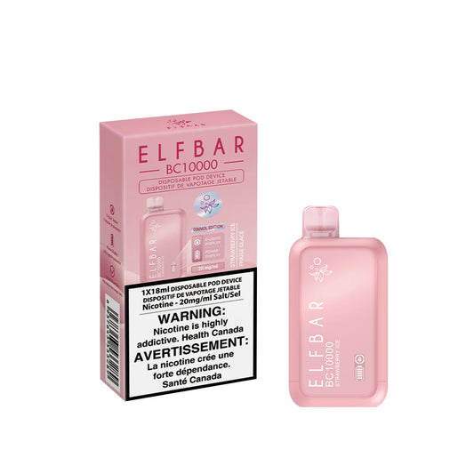 Elfbar BC 10000 strawberry ice (Provincial tax)