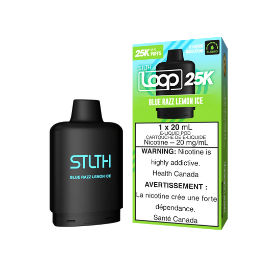 STLTH Loop pods 25k Blue Razz Lemon Ice (Provincial)