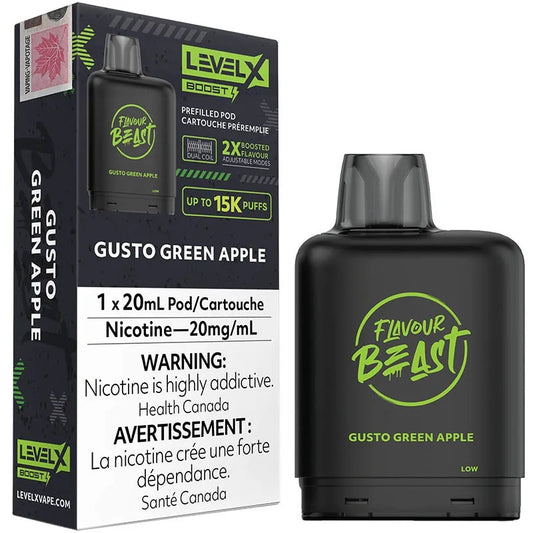 Level X Boost Pod 15k Gusto Green Apple