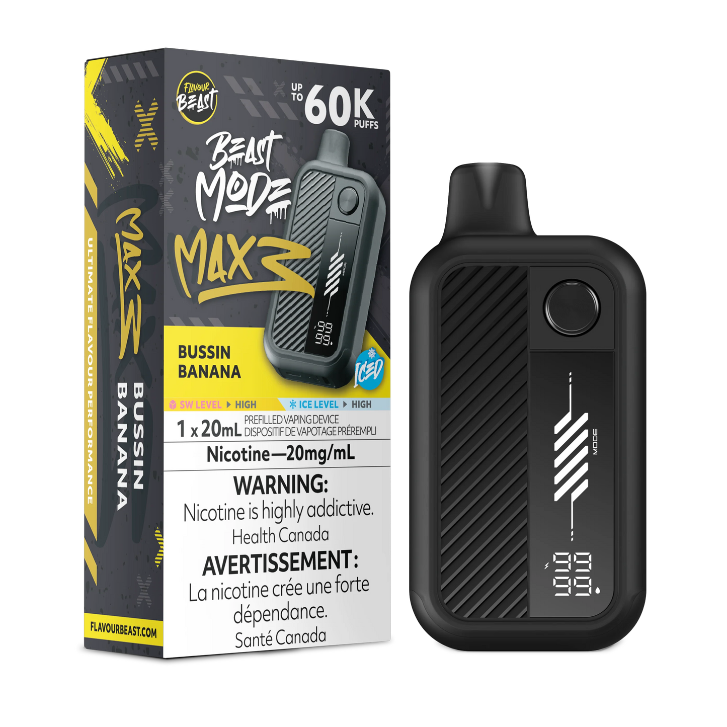 Flavour Beast Max 3 60k Bussin Banana Ice (Provincial)