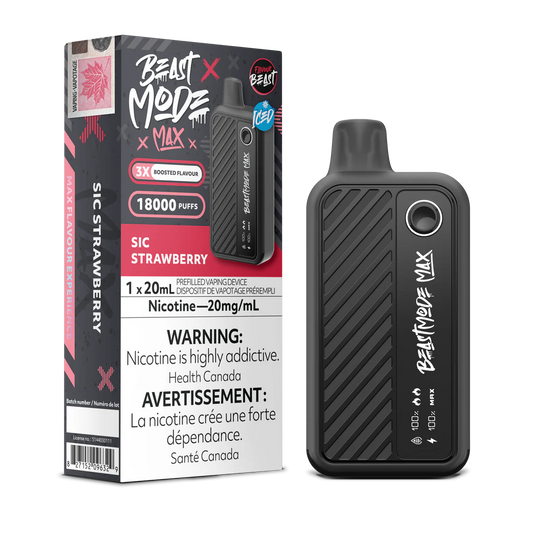 Flavour beast mode max 18k sic strawberry *