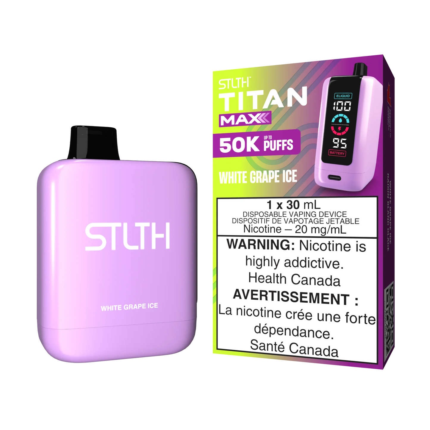 Stlth Titan max 50000 white grape ice (provincial)