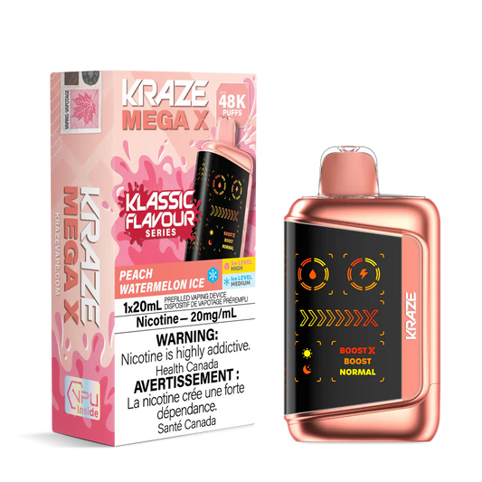 Kraze Mega X Klassic 48k Peach Watermelon Ice (Provincial)
