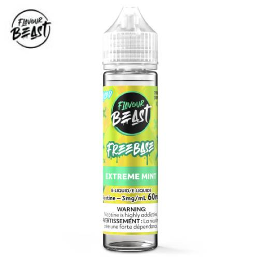 Flavour beast eliquid 3mg 60ml Extreme mint*