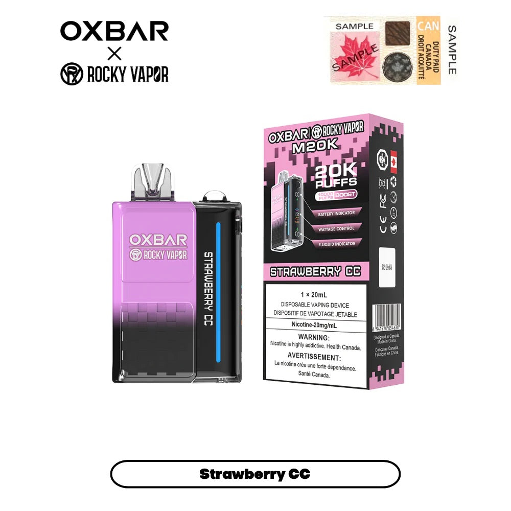 Oxbar 20000 strawberry cc