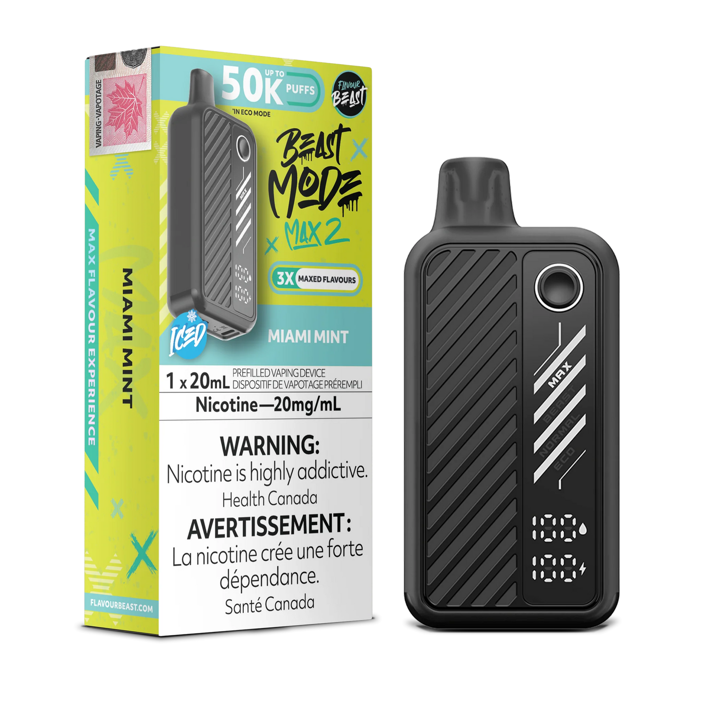 Flavour Beast Max 2 50k Miami Mint (Provincial Tax)