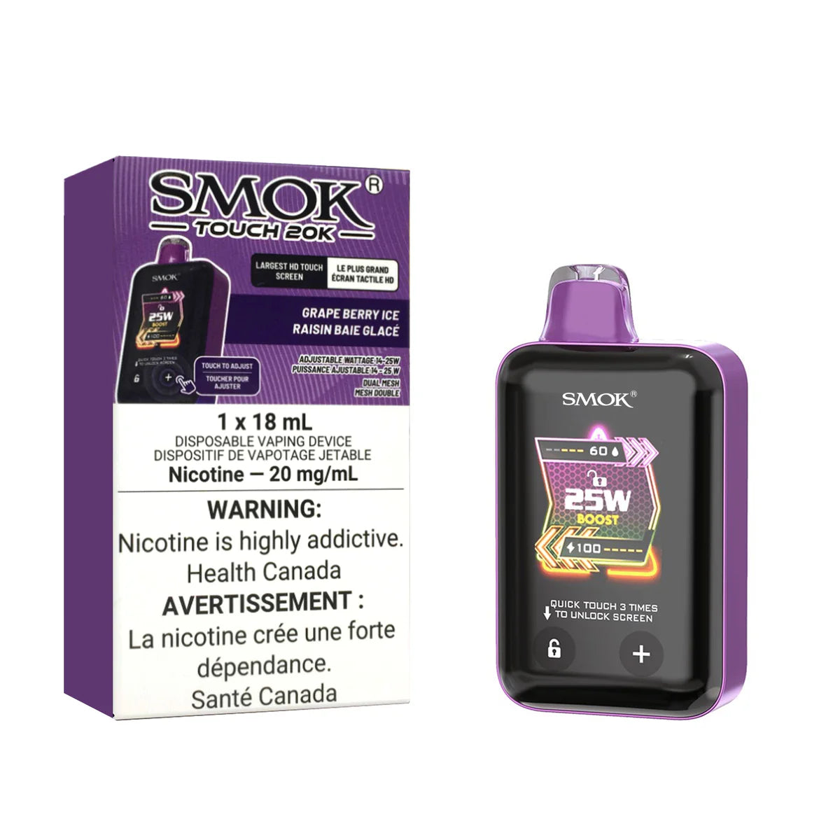 Smok 20000 grape berry ice (provincial tax)