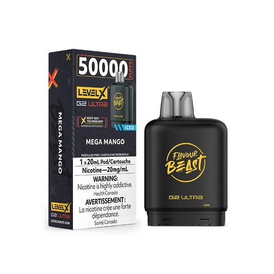 Level x G2 Ultra 50k mega mango iced (provincial tax)