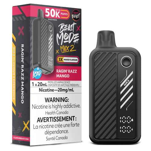Flavour Beast Max 2 50k Ragin razz mango *