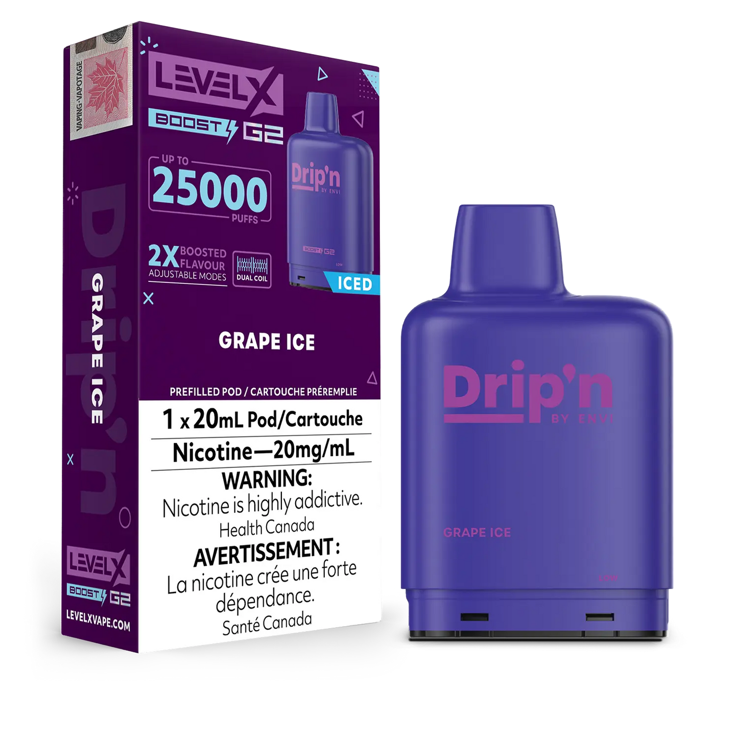 Dripn level x 25000 grape ice (provincial)