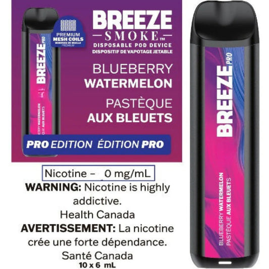 Breeze 2000 blueberry watermelon 0mg