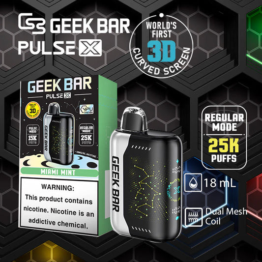 Geek Bar Pulse X 25k Miami Mint (provincial tax)