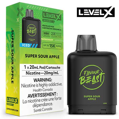 Level X Boost Pod 15k super sour apple