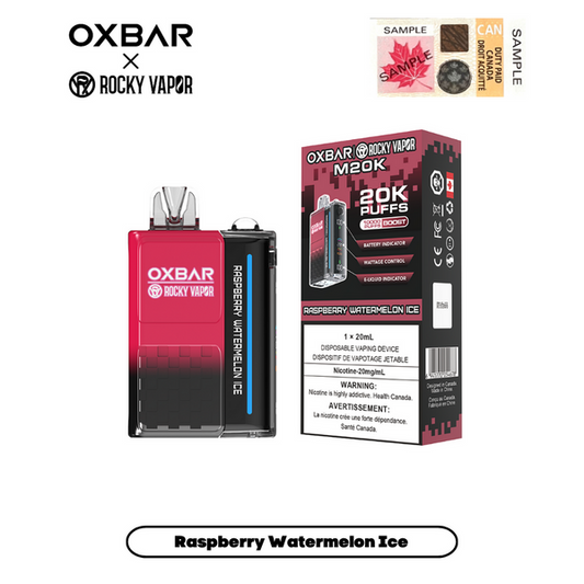 Oxbar 20000 raspberry watermelon ice