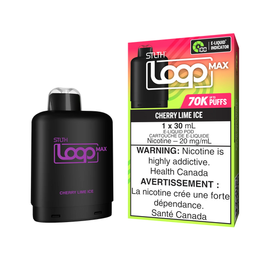 STLTH Loop pods 70k Cherry lime ice (Provincial tax)
