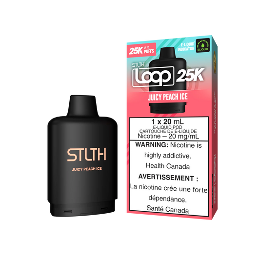 STLTH Loop pods 25k Juicy Peach Ice (provincial tax)