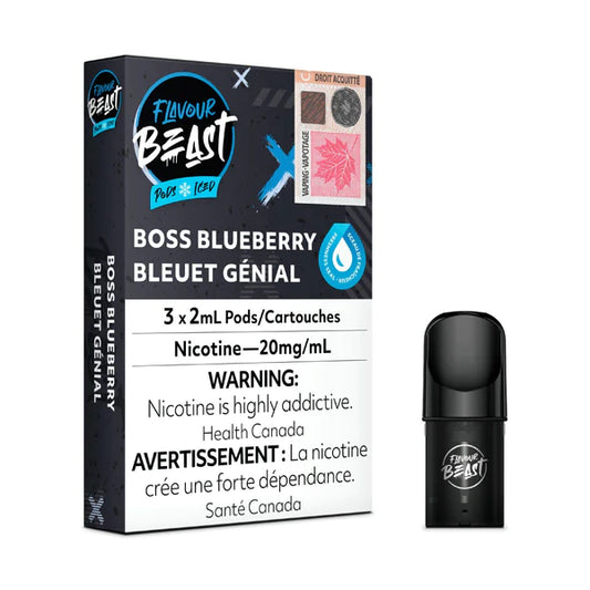 Flavour Beast Pods Boss Blueberry (3x2ml) (provincial tax)