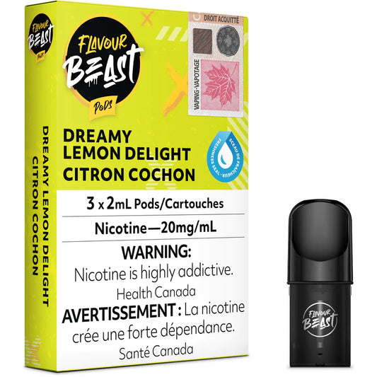 Flavour Beast Pods Dreamy Lemon Delight (3x2ml) (provincial tax)