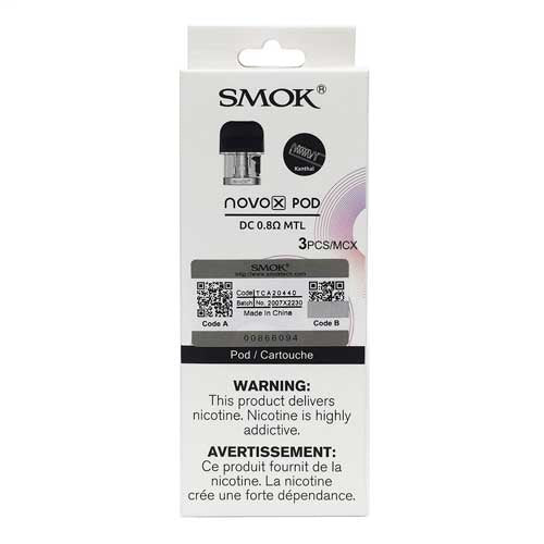 Smok Novo X pod DC 0.8 ohm MTL 3pack