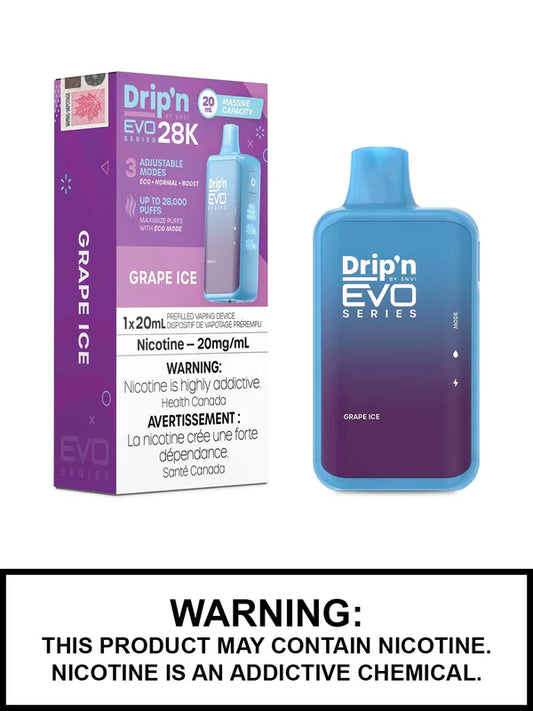 Dripn Evo 28000 grape ice (provincial tax)