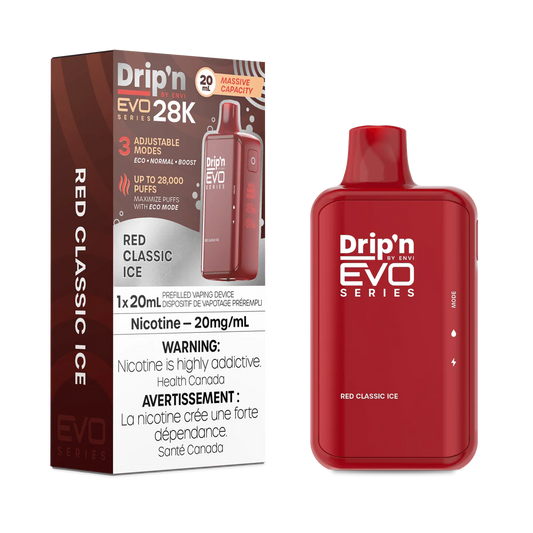 Dripn Evo 28000 red classic ice (provincial tax)