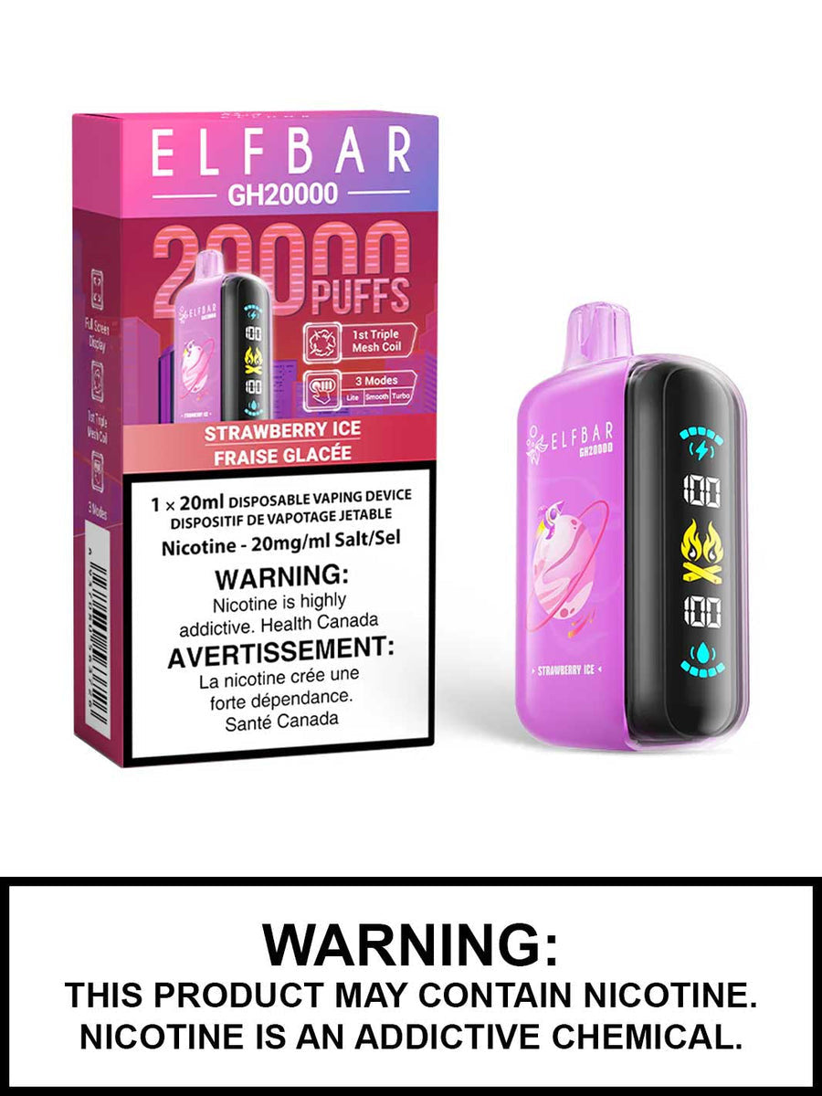 Elfbar GH 20000 Strawberry Ice (Provincial tax)