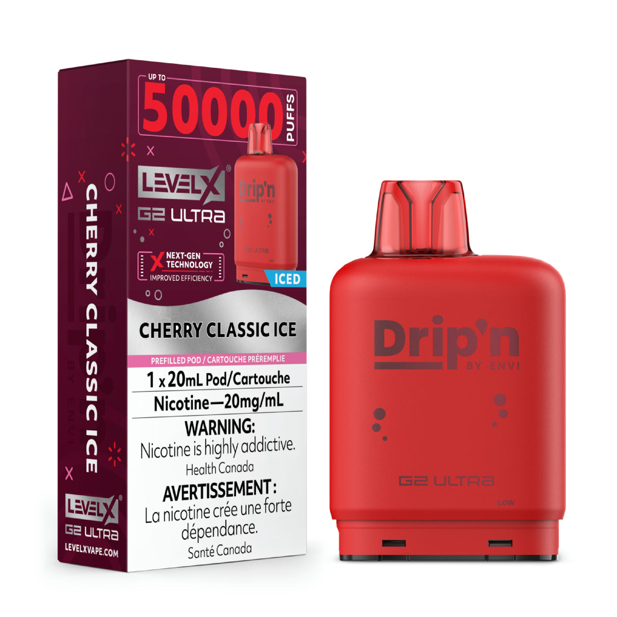 Dripn Level x 50000 cherry classic ice *
