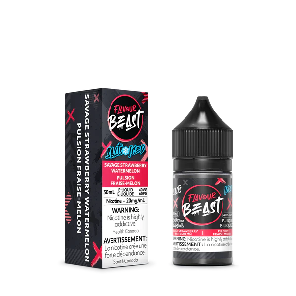 Flavour beast eliquid savage strawberry watermelon 20mg/30ml (provincial tax)