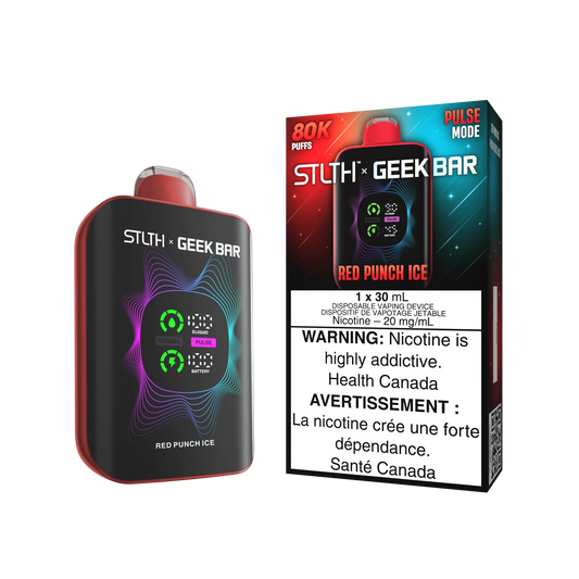 Stlth geek bar 80k  red punch ice ( provincial)