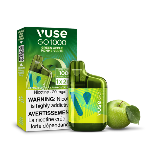 Vuse Go 1k Green apple (provincial tax)