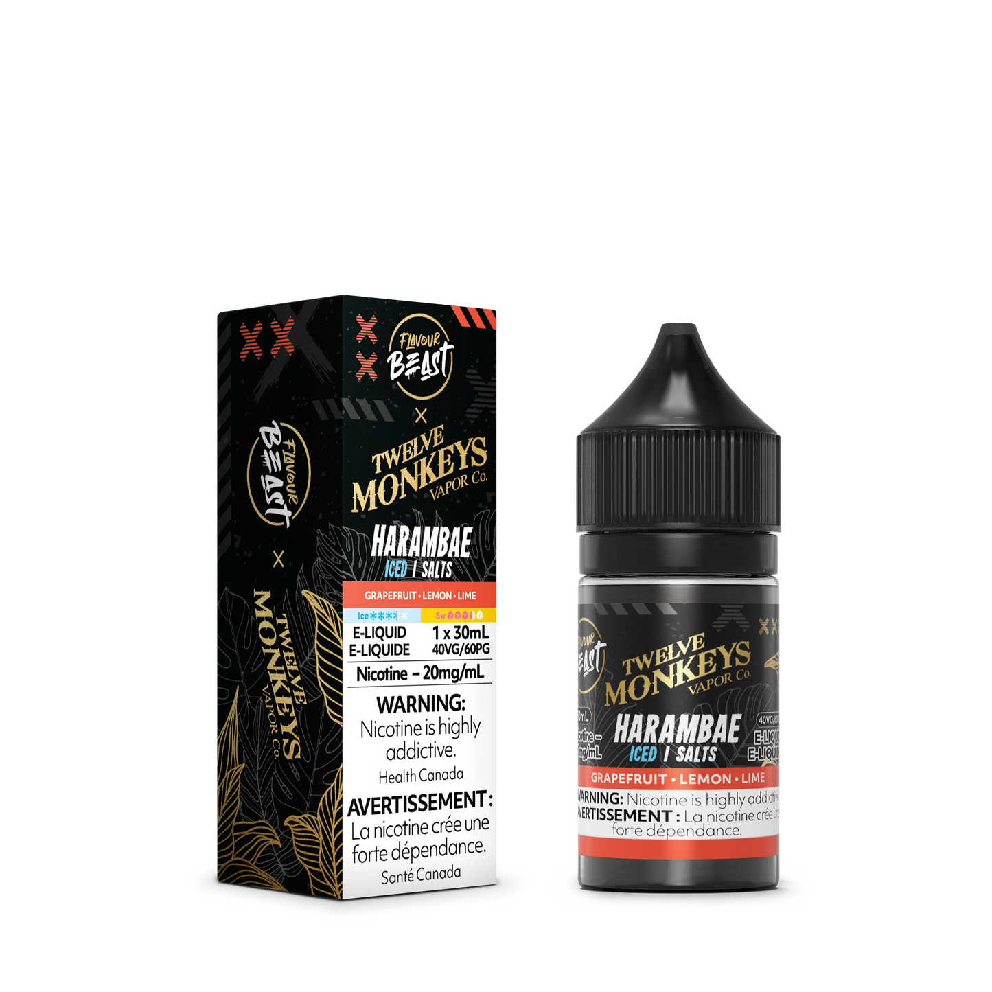 Flavour Beast x Twelve Monkeys eliquid Harambae Iced 20mg/30ml (Provincial)