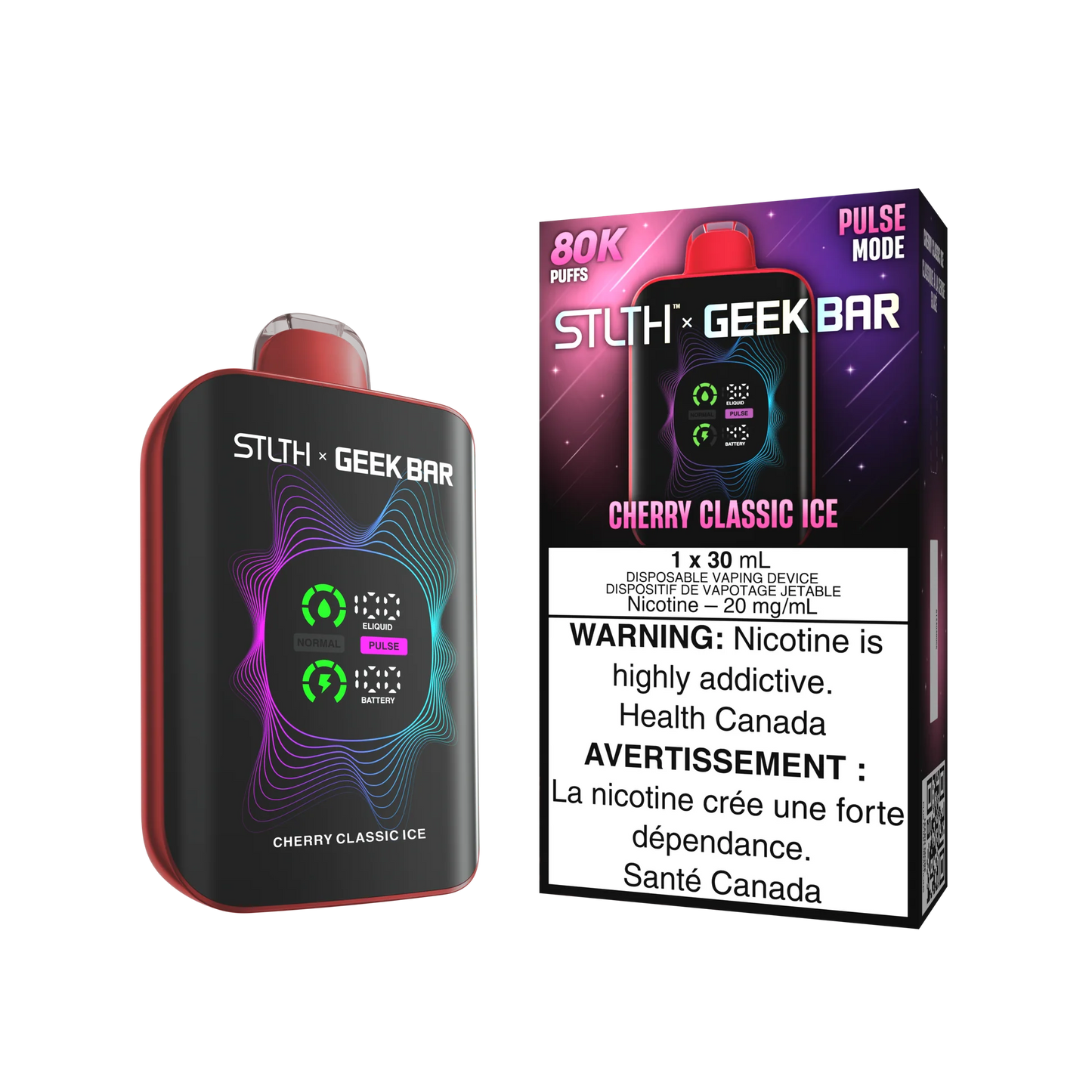 Stlth geek bar 80k cherry classic ice (provincial)