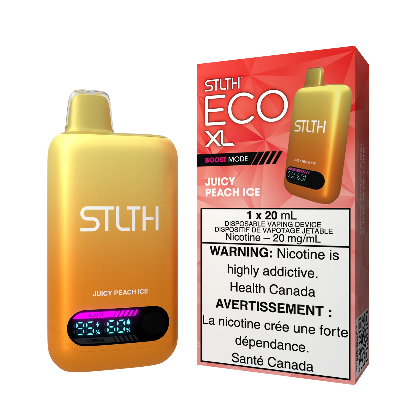 Stlth Eco XL Juicy Peach Ice (provincial tax)