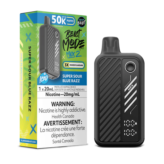 Flavour Beast Max 2 50k super sour blue razz*