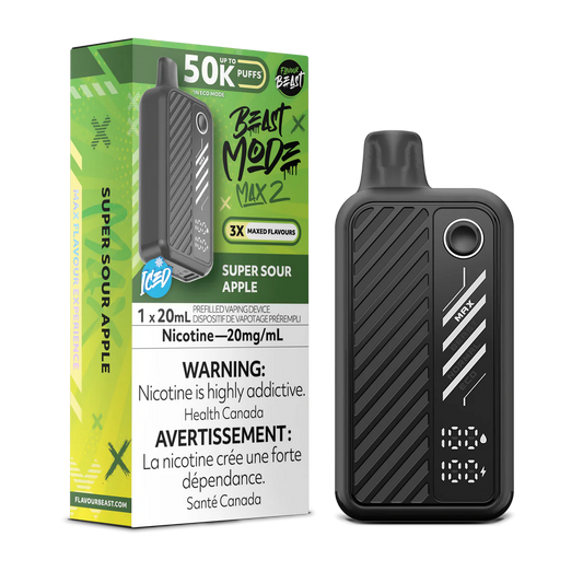 Flavour Beast Max 2 50k super sour apple*