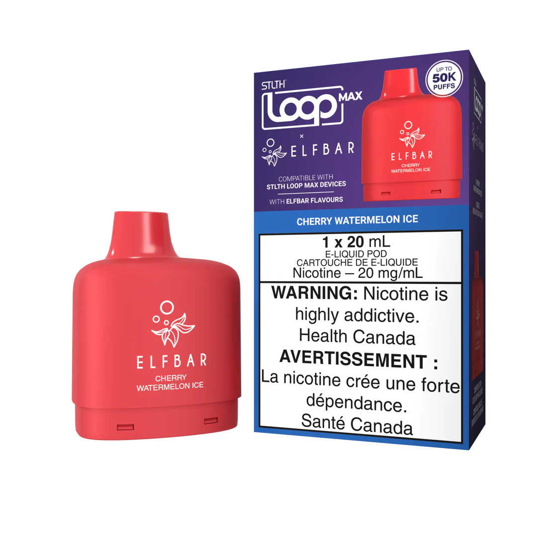 Stlth Loop max X Elfbar 50k cherry watermelon ice (Provincial)