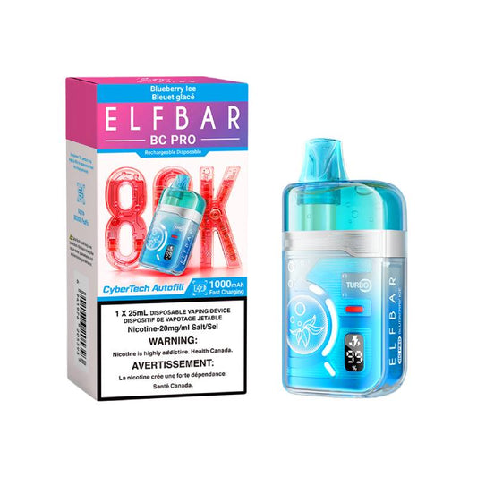 Elfbar BC pro 80k blueberry ice (Provincial Tax)