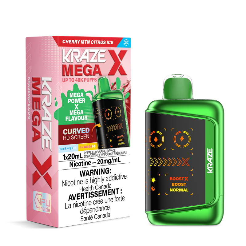 Kraze mega x 48k Cherry MTN citrus ice (provincial)