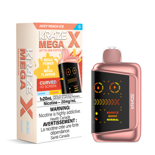 Kraze mega x 48k juicy peach ice (provincial)