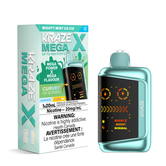 Kraze mega x 48k Mighty mint CG ice (provincial)