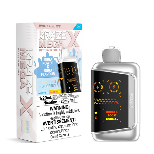 Kraze mega x 48k WhiteG.B ice(provincial)